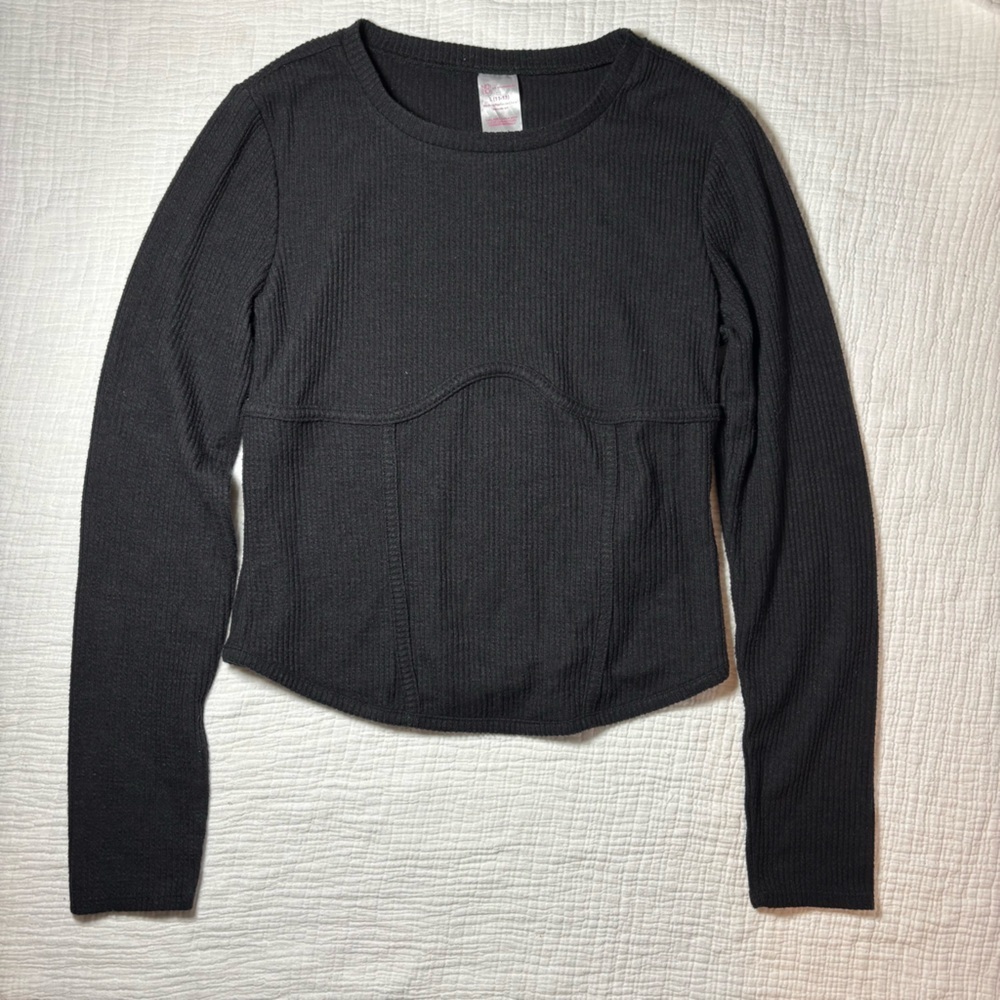 No Boundaries Charcoal Crewneck Sweater